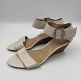 Nine West Women's Shoe Size 7.5 Ivory Solid Sandals