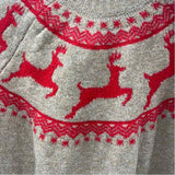 Vince Camuto Women's Size S Brown Reindeer Sweater