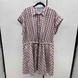Draper James Women's Size 20 Lavender Stripe Dress