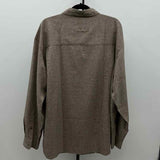 Red Head Men's Size 3X Brown Heathered Long Sleeve Shirt