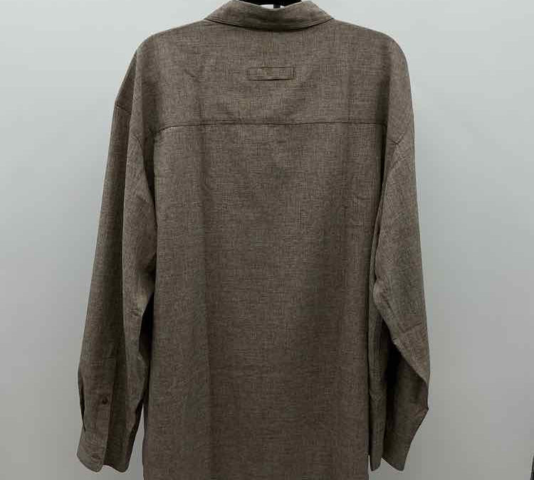 Red Head Men's Size 3X Brown Heathered Long Sleeve Shirt