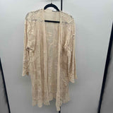 Chico's Women's Size L Ivory Crochet Cardigan