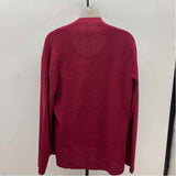 Eileen Fisher Women's Size M maroon Textured Cardigan