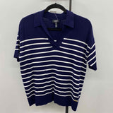 Jones New York Women's Size M Navy Stripe Sweater