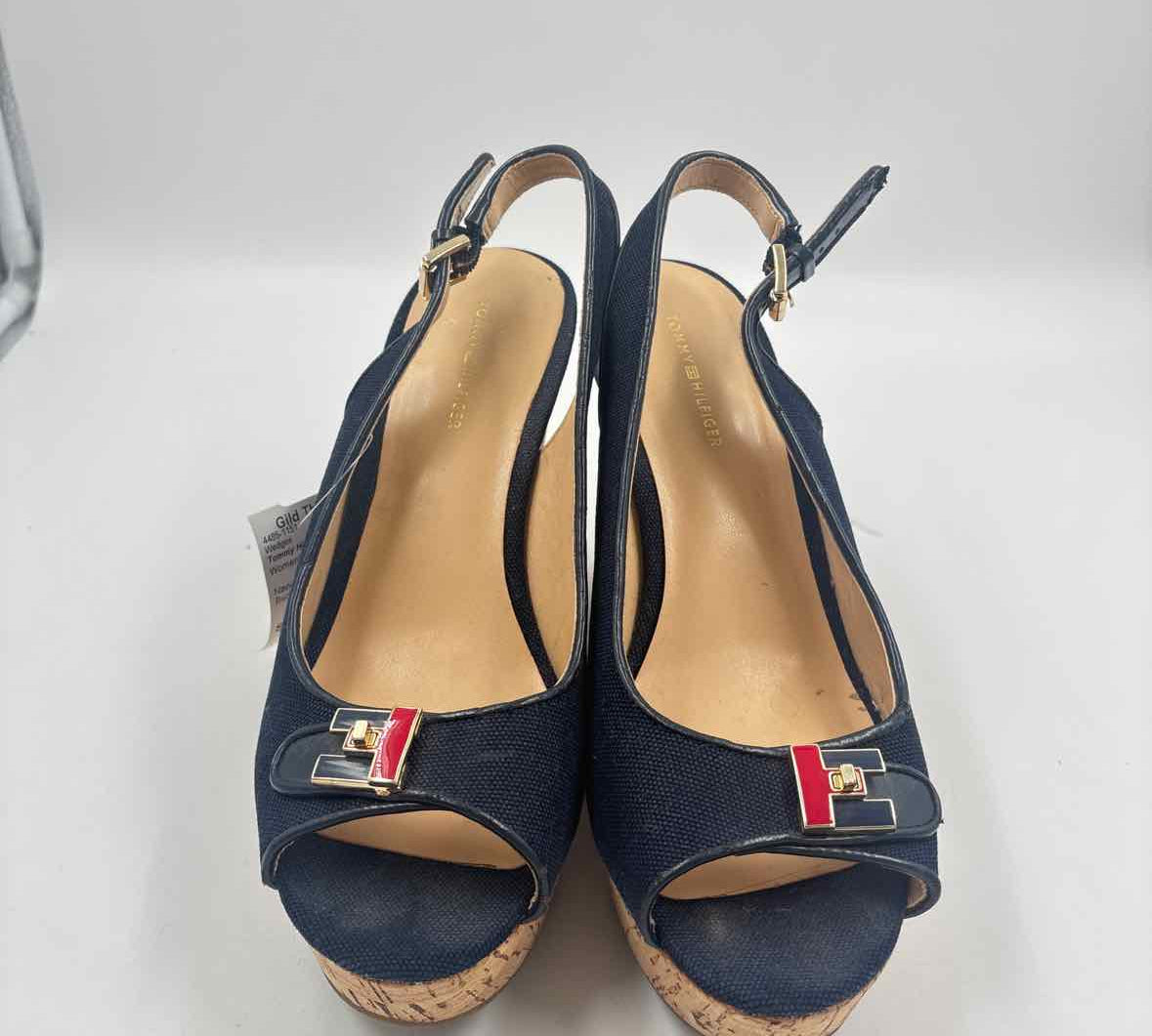 Tommy Hilfiger Women's Shoe Size 8.5 Navy Solid Wedges