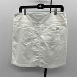 SC & Co Women's Size 14 White Solid Skirt
