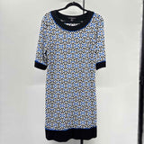 R& K Women's Size 18 Royal Blue Abstract Dress