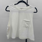 Threads & Thought Women's M White Solid Sleeveless Shirt