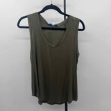 blue sol Women's Size L Green Solid Tank