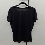 Nike Women's Size XL Black Solid Short Sleeve Shirt