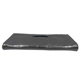 HOBO Cowhide Pewter Leather FoldOver Clutch Purse