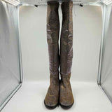 Stuart Wietzman Women's Shoe Size 8 Black Shimmer Boots