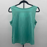 212 Women's Size M Green Solid Sleeveless Shirt