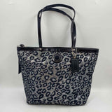Coach Women's Silver Luxe leopard Purse