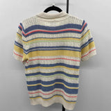 Alfred Dunner Women's Size XLP Blue Stripe Sweater