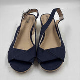 Life Stride Women's Shoe Size 10 Navy Solid Slingbacks