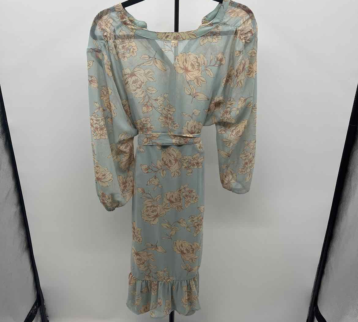 Lovestitch Women's Size 14 Green Floral Dress