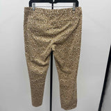 J Crew Women's Size 10 Brown Abstract Capris