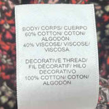 Lucky Brand Women's Size L Brown Floral Long Sleeve Shirt