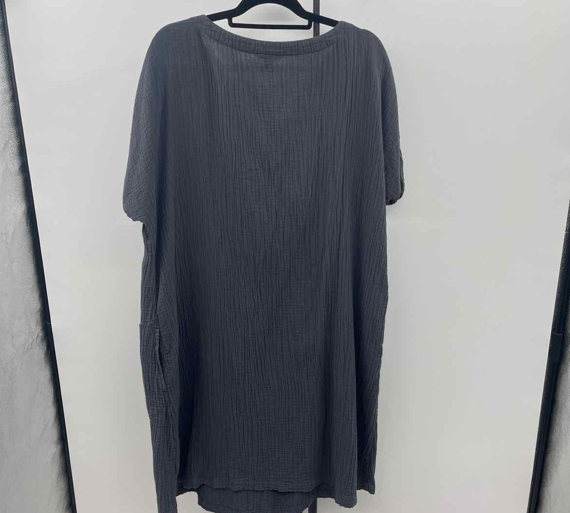 purejill Women's Size 14 Charcoal Textured Dress