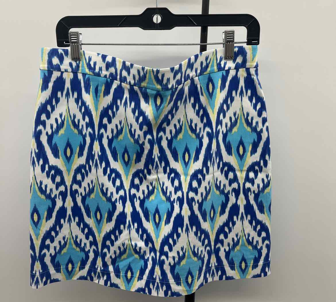 Rafaella Women's Size 14 Blue Ikat Skirt