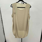 Chico's Women's Size XL Tan Solid Sleeveless Shirt