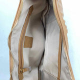 NWOT NATURALIZER Caramel Vegan Leather Pleated Shoulder Bag Purse