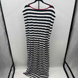 Tommy Hilfiger Women's Size 16 Navy Stripe Dress