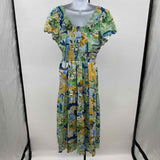 CABALLERO Women's Size 6 Blue Floral Dress