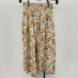 Garnet Hill Women's Size 2 Ivory Floral Skirt