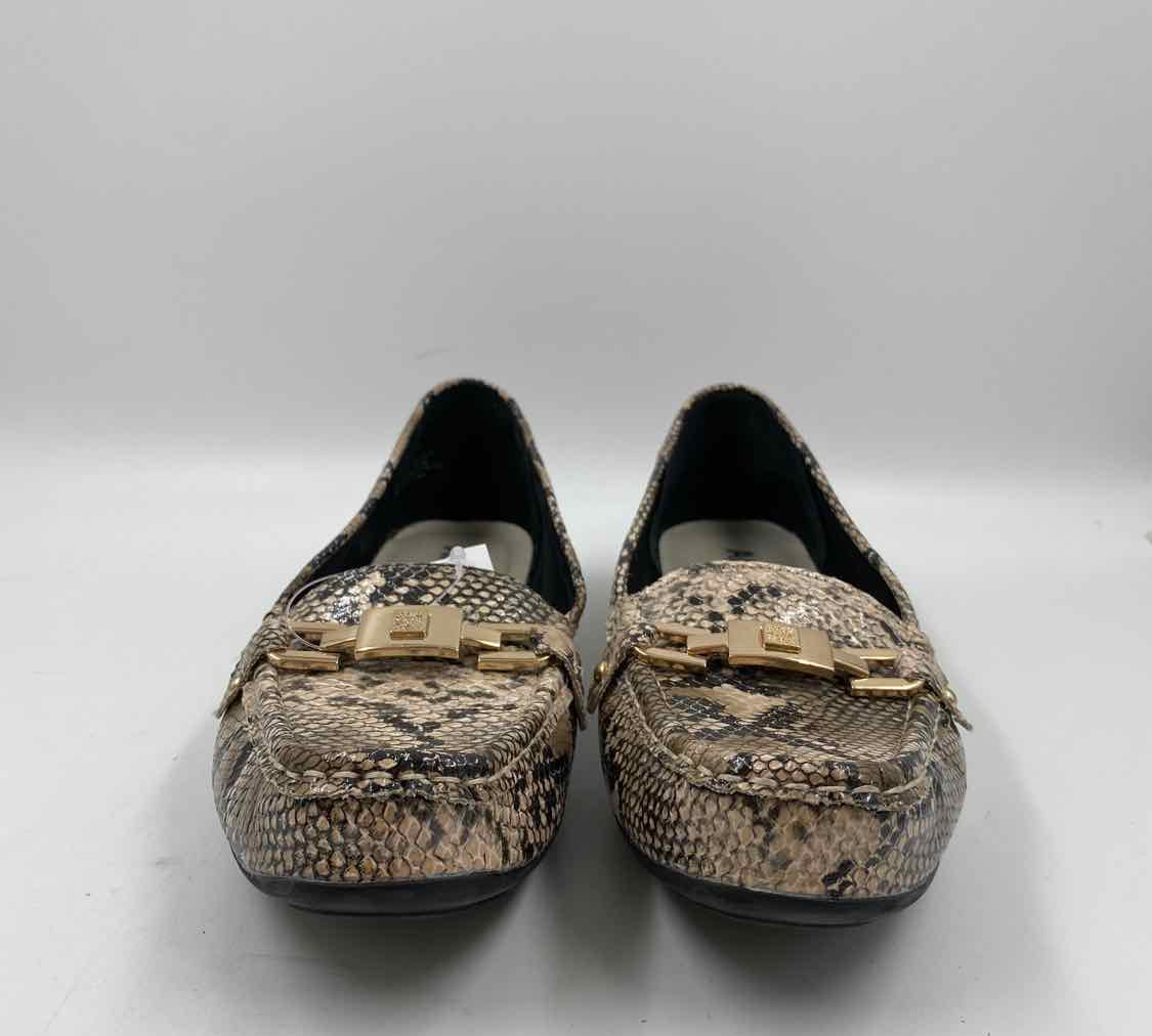 Anne Klein Women's Shoe Size 9 Brown Snakeskin Loafers