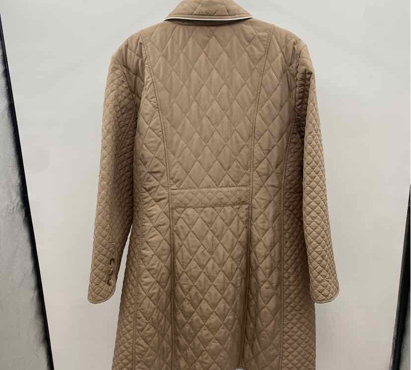 Chico's Women's Size 2X Tan Quilted Coat