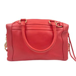 Back REBECCA MINKOFF Red Leather MINI M.A.B. Handled Satchel w/Crossbody Strap