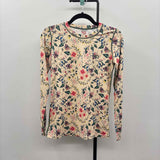 Kari Traa Women's Size S Yellow Floral Long Sleeve Shirt