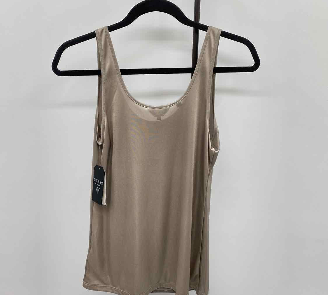 Guess Women's Size S Tan Shimmer Tank