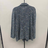 Chico's Women's Size XL Blue Tweed Jacket