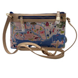 NWT SPARTINA Blue & Multi Hilton Head Island Crossbody Purse