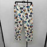 Soft Surroundings Women's Size 10 White Floral Pants