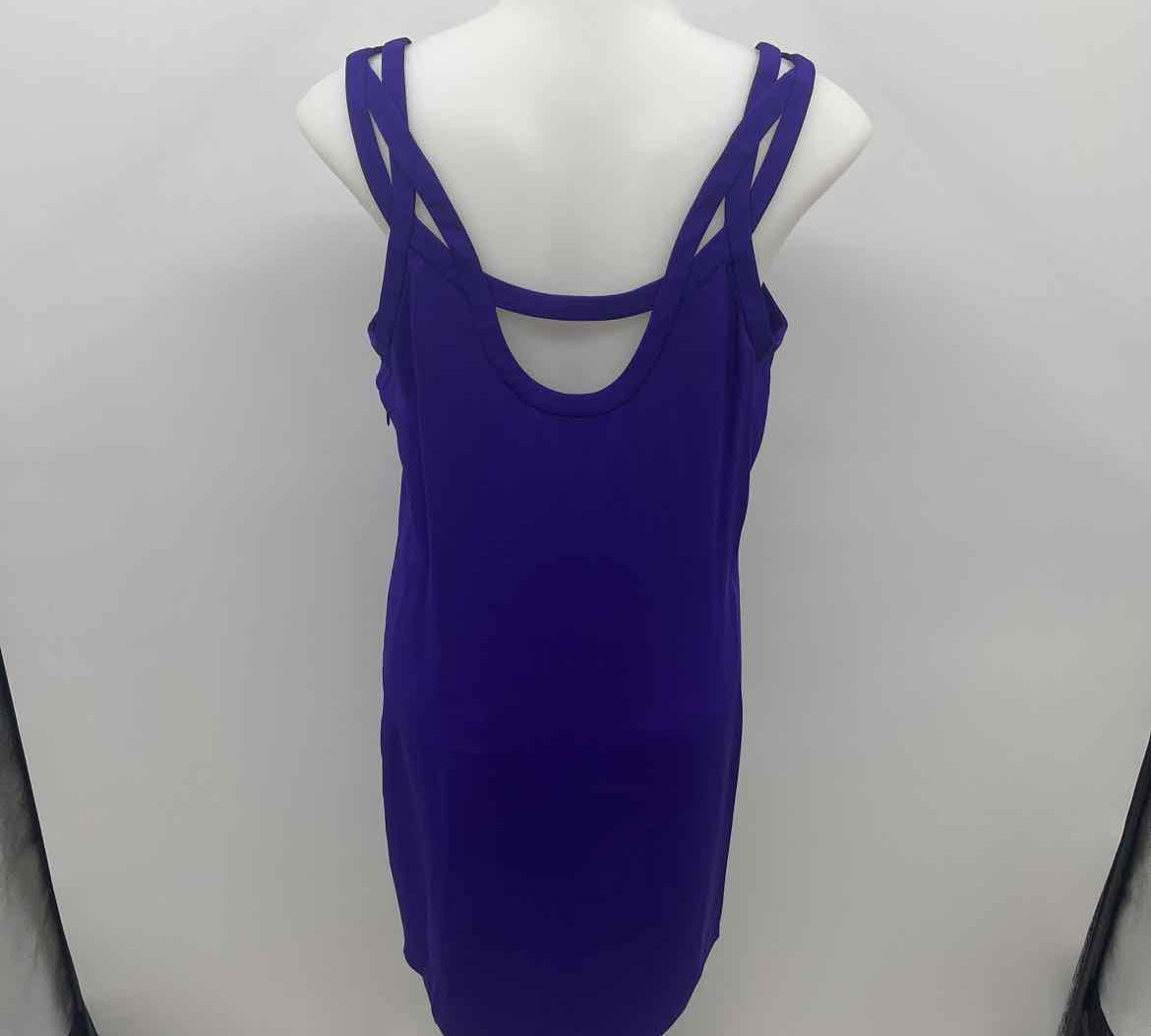 Diane Von Furstenberg Women's Size 0 Purple cutouts Dress