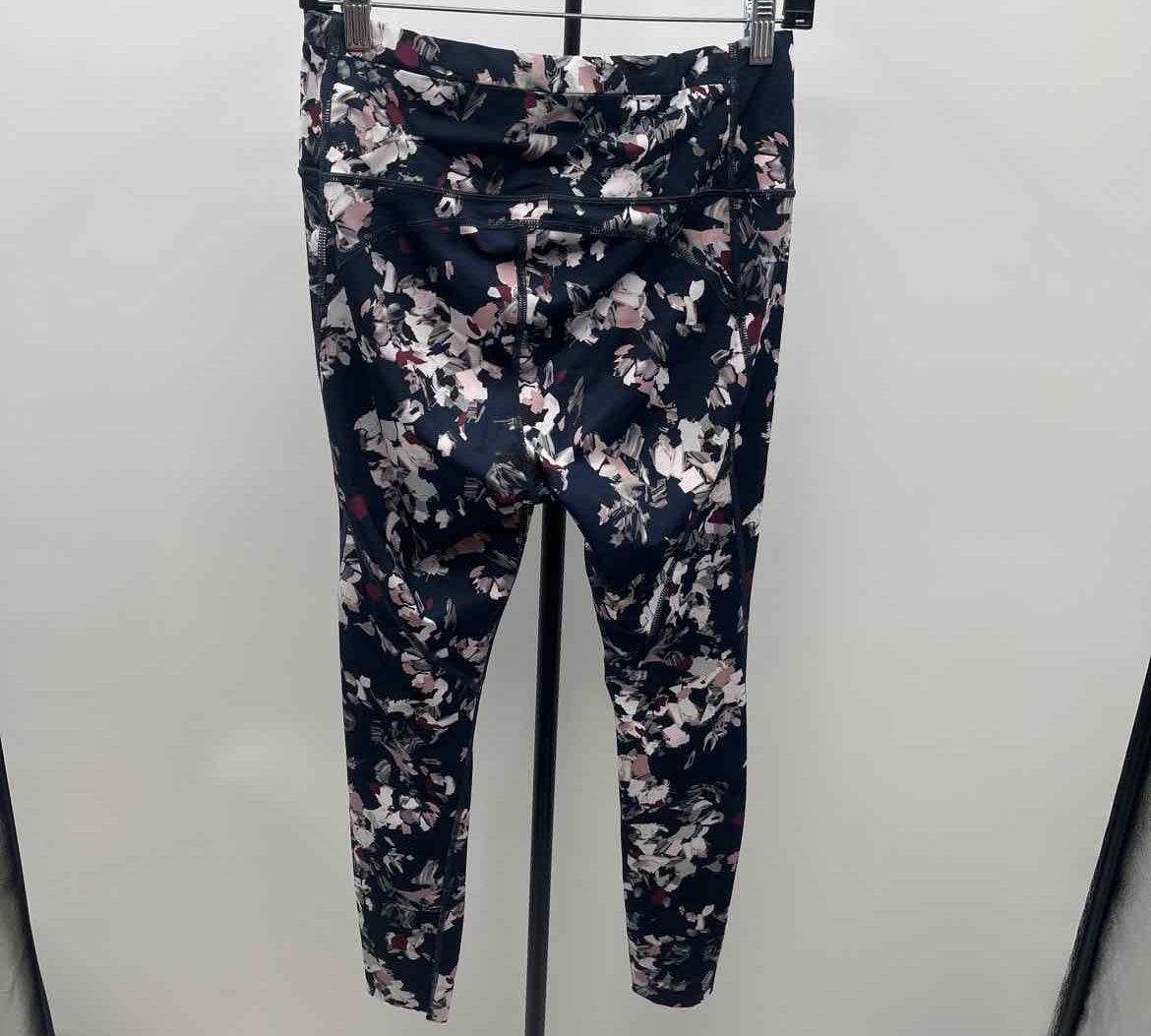 Athleta Women's Size 6 Navy Floral Leggings