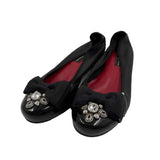 Brighton Women's Shoe Size 7 Black Embossed Flats