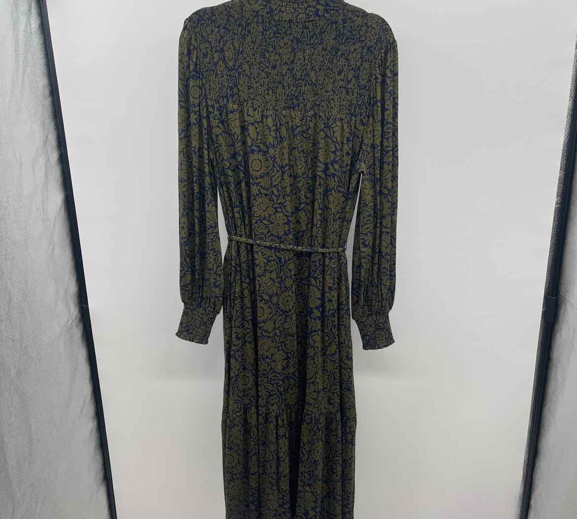 Boden Women's Size 14 Green Floral Dress