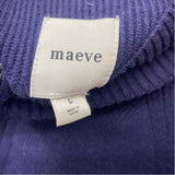 Maeve Junior's Size L Navy Solid Sweater