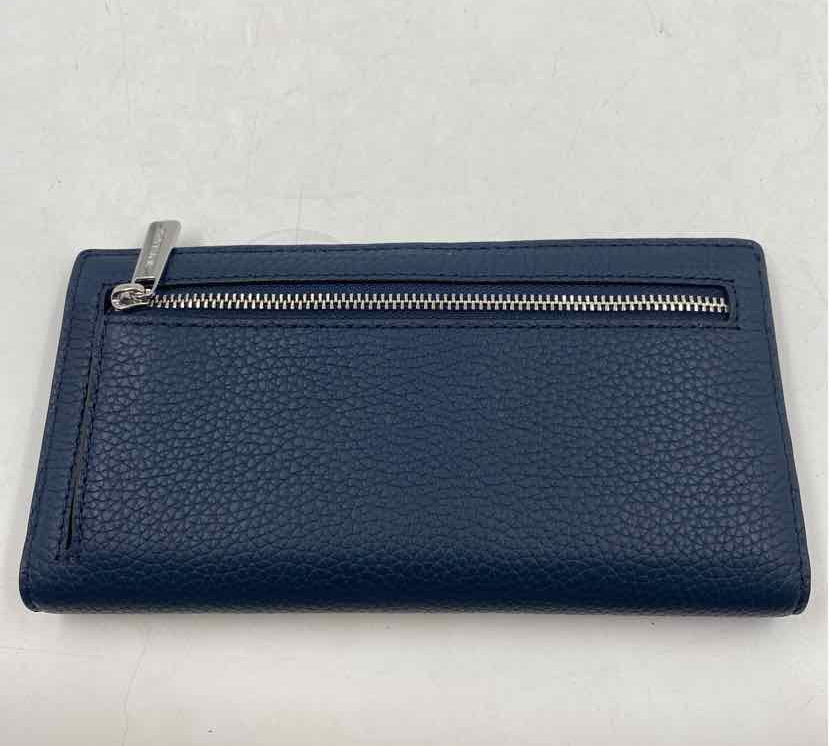 Michael Kors Women's Blue Luxe pebbled Wallet