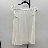 Ninexis Women's Size 3X White Solid Sleeveless Shirt