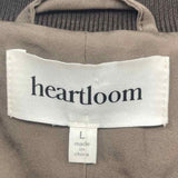 HEARTLOOM Women's Size L Brown Plaid Jacket