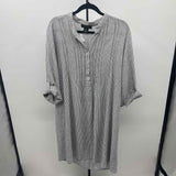 Tahari Women's Size 14 Charcoal Stripe Dress