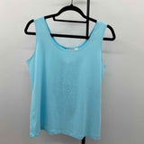 Chico's Women's Size L Light Blue Solid Tank