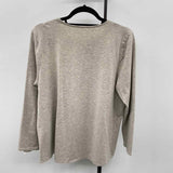 purejill Women's Size LP Tan Heathered Long Sleeve Shirt
