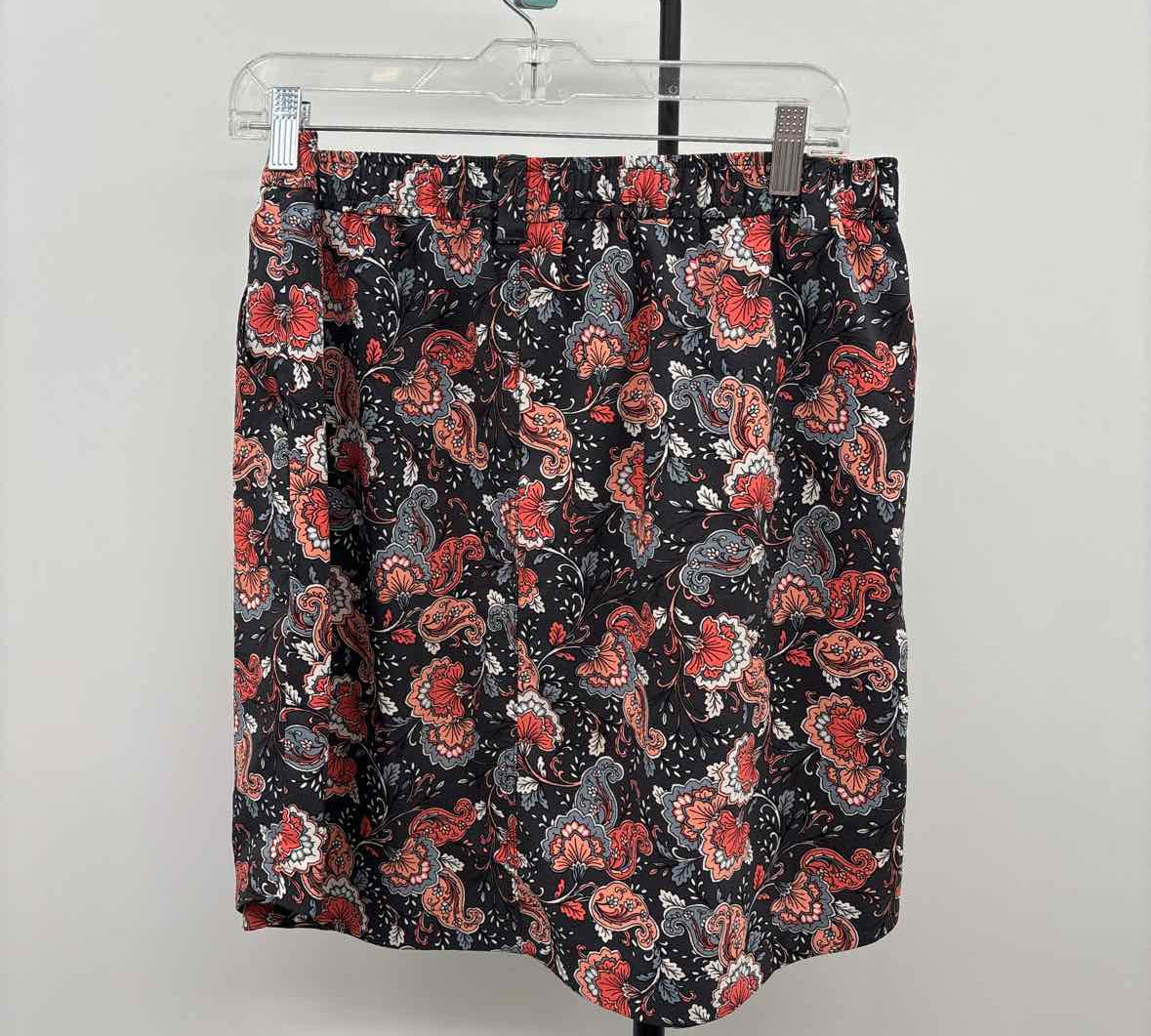 Loft Women's Size 10 Charcoal Floral Skirt